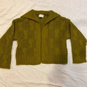 Green Knit Cardigan